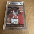RARE MICHAEL JORDAN 1998 UD Timepieces DC BGS 8.5 SP /230 #13 Bulls Card (f7)