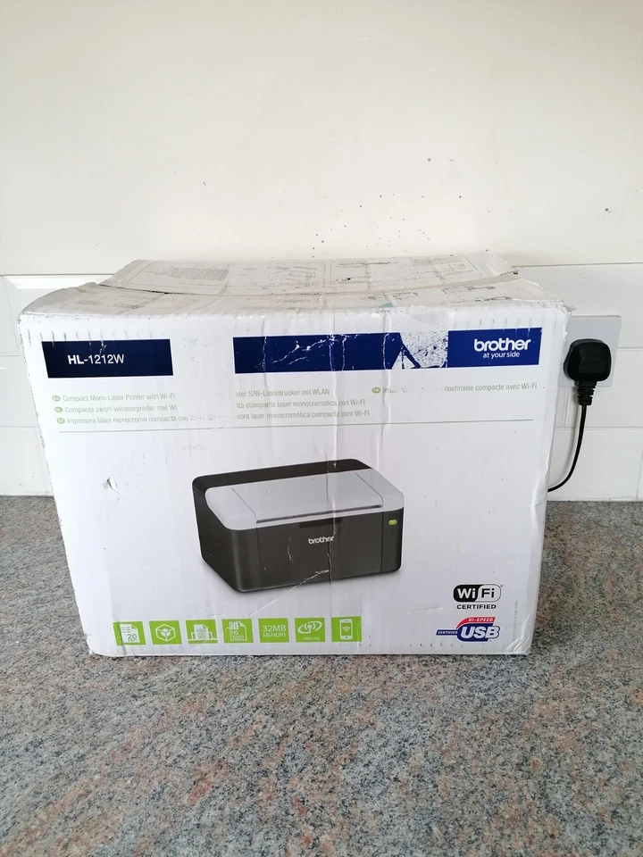 Brother HL-1212W Monochrome Wireless Laser Printer - Image 2 of 4