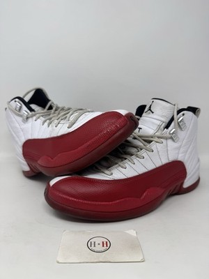 Nike Air Jordan 12 Retro Cherry 2023 Size 9 Authentic Used Rare Aj12 Red White 