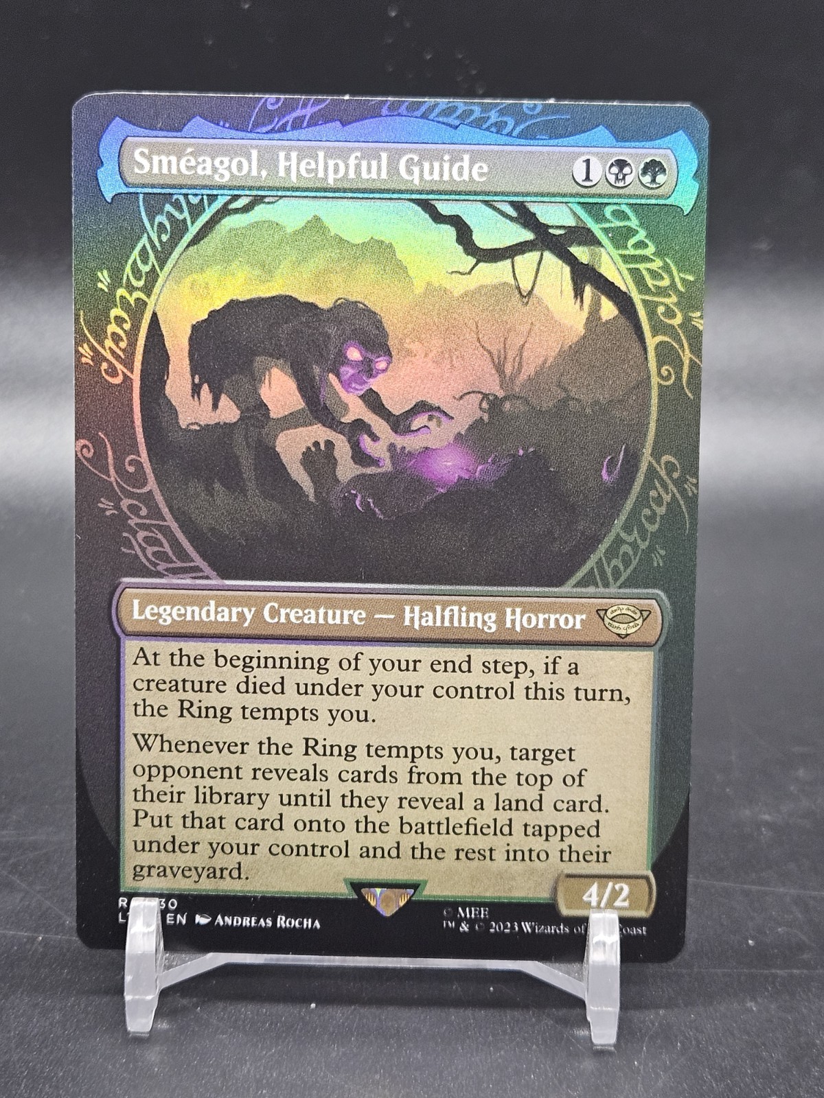 MTG Smeagol, Helpful Guide FOIL Showcase The Lord of the Rings LoTR 0330 NM