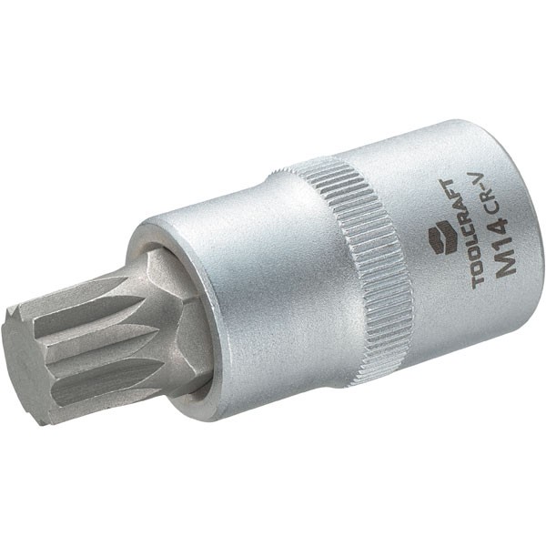 Toolcraft 1/2"" Drive Socket With Spline Bit M14