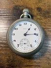 Antique 1919 ELGIN POCKET WATCH 7 JEWELS 18s Silverode RUNNING GREAT