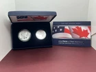 Pride of Two Nations 1 oz Enhanced Eagle 1 oz Maple Leaf Silver Coin
