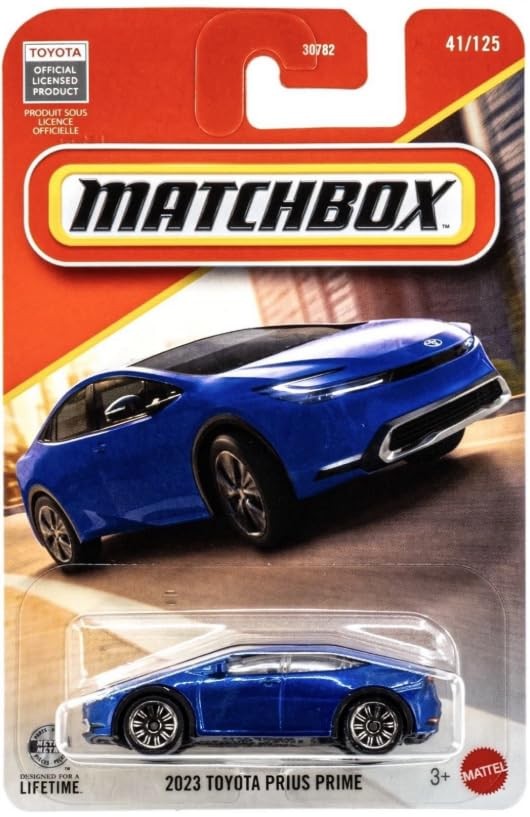 Matchbox 2023 Toyota Prius Prime [Blue] 41/125, 1:64 Scale Scale