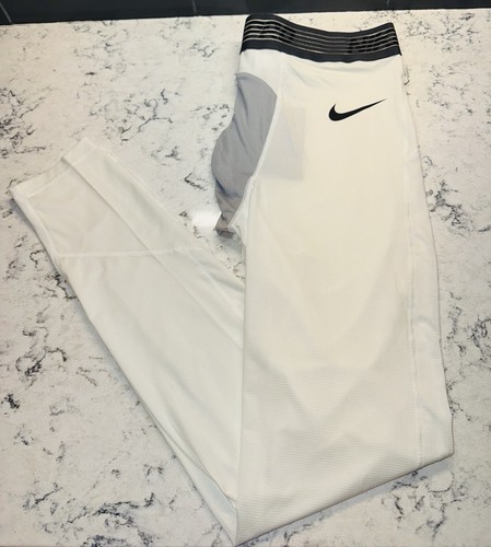 Medias de compresión blancas emitidas por el equipo Dri-Fit Nike Pro NBA para hombre Lakers 2XLT NUEVAS CON ETIQUETAS - Imagen 7 de 7