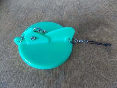 Vintage Luhr Jensen Dipsy Divers Green/White Size 3-5/8'' SUPER CLEAN  9/26 (A)