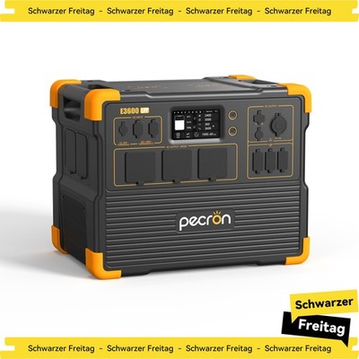 pecron E3600LFP PowerStation 3072Wh 3600W Tragbarer Solargenerator Erweiterbar
