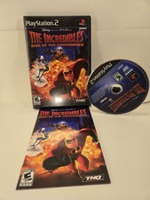 Incredibles: Rise of the Underminer (Sony PlayStation 2, 2005) Used w/ Manual