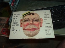 1924 Baseball Schedule Bi Fold Cincinnati Reds Spot Spec Co. Lex KY Pink Post