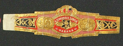 75cR-VITOLA Antigua-Old Cigar Band-Marca A. FERNANDEZ GARCIA, H. - Picture 1 of 3