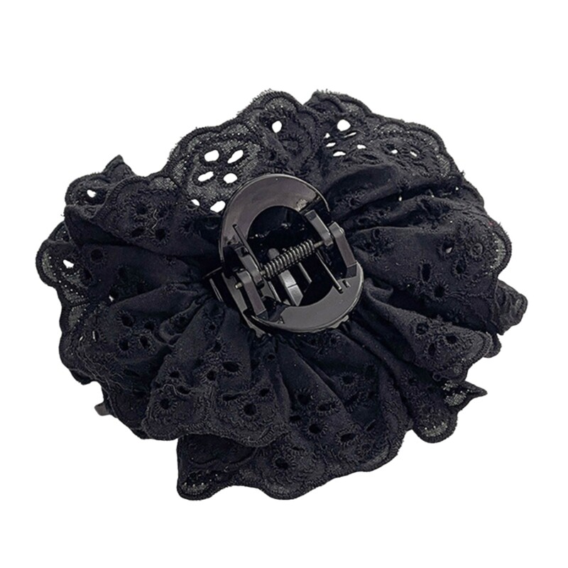 Lace Flower Hair Clip Hair Claw Clip Hair Catch Princess Barrettes for