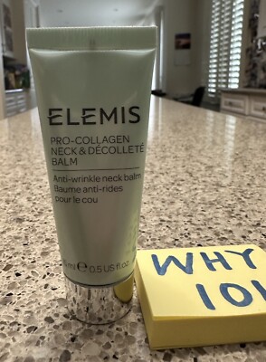 ELEMIS Pro-Collagen Neck & Décolleté Balm Anti-wrinkle .5oz/15mL ; SEALED $33