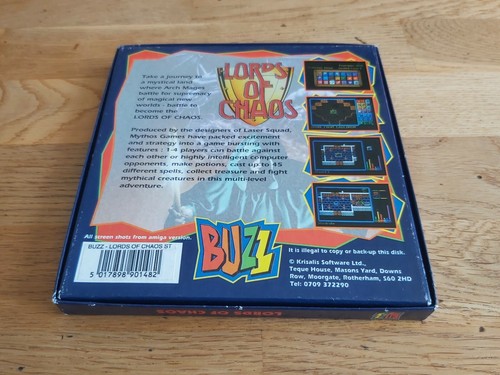 Lords Of Chaos- Atari ST-Buzz / Krisalis Software Ltd.- Disk+ Box - Afbeelding 3 van 5