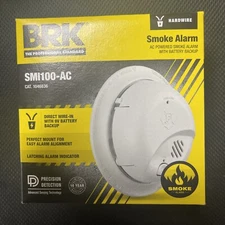 BRK Hard-Wired w/Battery Back-up Ionization Smoke Detector