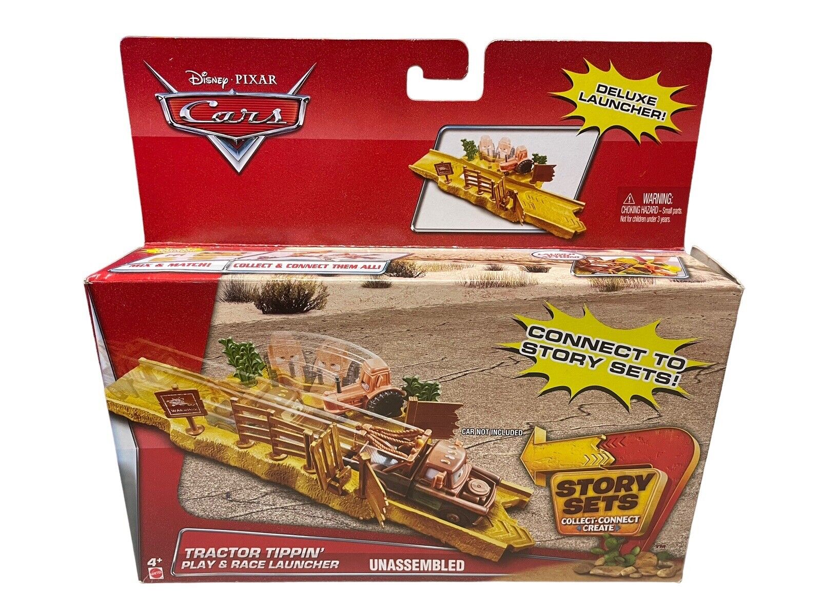 NEW Disney Pixar CARS Story Sets TRACTOR TIPPIN' Play n Race Launcher MATTEL