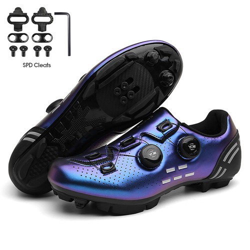 MTB Shoes with Cleats Mens Road Bike Sneaker Racing Mountain Bike Racing Shoes - Picture 23 of 25