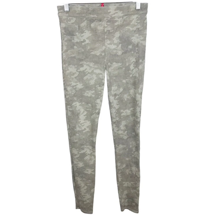 Calça legging Spanx feminina tamanho S camuflada jeans tornozelo lavagem pedra - Imagem 2 de 4