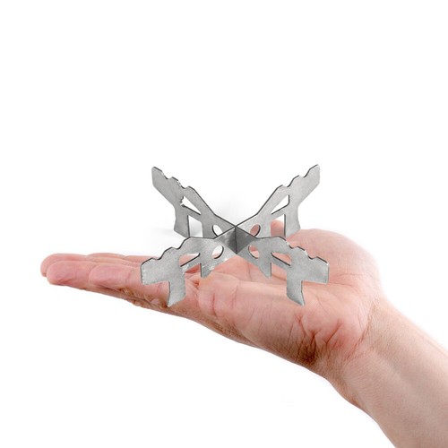 Stainless Steel Alcohol Stove Rack Cross Stand for Outdoor Camping W9T4 - Picture 5 of 12