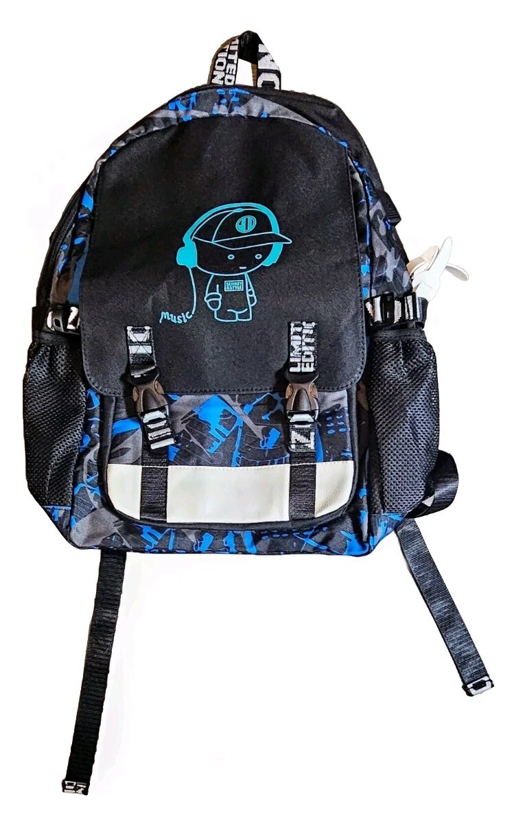 Men's Luminous Spine & Pressure Relief Backpack W/ USB Charging Interface + Hub