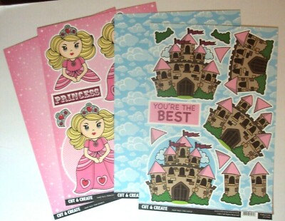 Cut & Create Cardstock Paper - Fairy Tale Princess & Castle, NEW