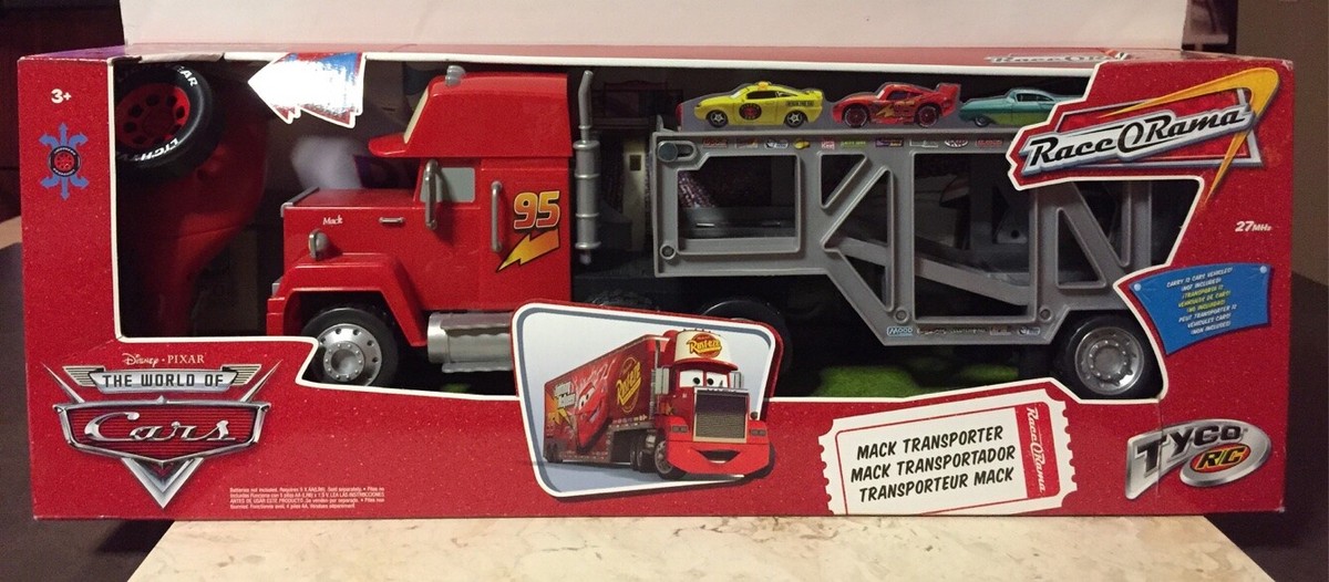Disney Pixar Cars THE WORLD OF CARS Race O Rama MACK TRANSPORTER