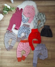 Neu Handmade 10 tlg Set M&auml;dchen Herbst Winter 86 92 Sweat Slim Fit Hosen Thermo