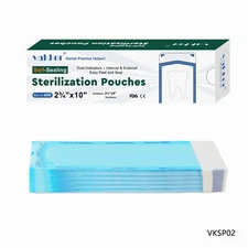 4000pc 2.75" x 10" Self Sealing Dental Sterilization Pouches Autoclave, Bag