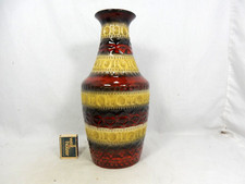Beautiful 70's Bodo Mans Design Bay Pottery pottery vase 606 30 in a rare color