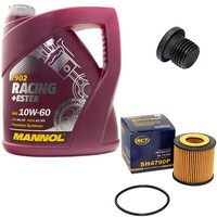 MotoröL ÖLfilter SH4790P 10W60 4Liter + ÖLablassschraube FüR Skoda Fabia VW Polo