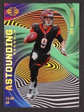 JOE BURROW RC BENGALS  2020 Panini Illusions  ASTOUNDING Green Parallel #A1
