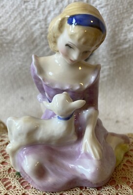 Vintage Royal Doulton Mary Had a Little Lamb Figurine