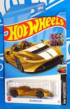 Hot Wheels 2023 Factory Set HW Roadsters #82 McLaren Elva Mtflk Gold w/ TRAP5s