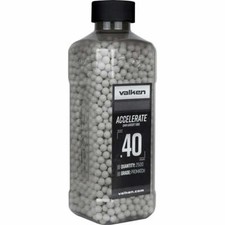 Valken ACCELERATE Tactical 0.40 White Airsoft BBs 2500 Count Bottle .40g