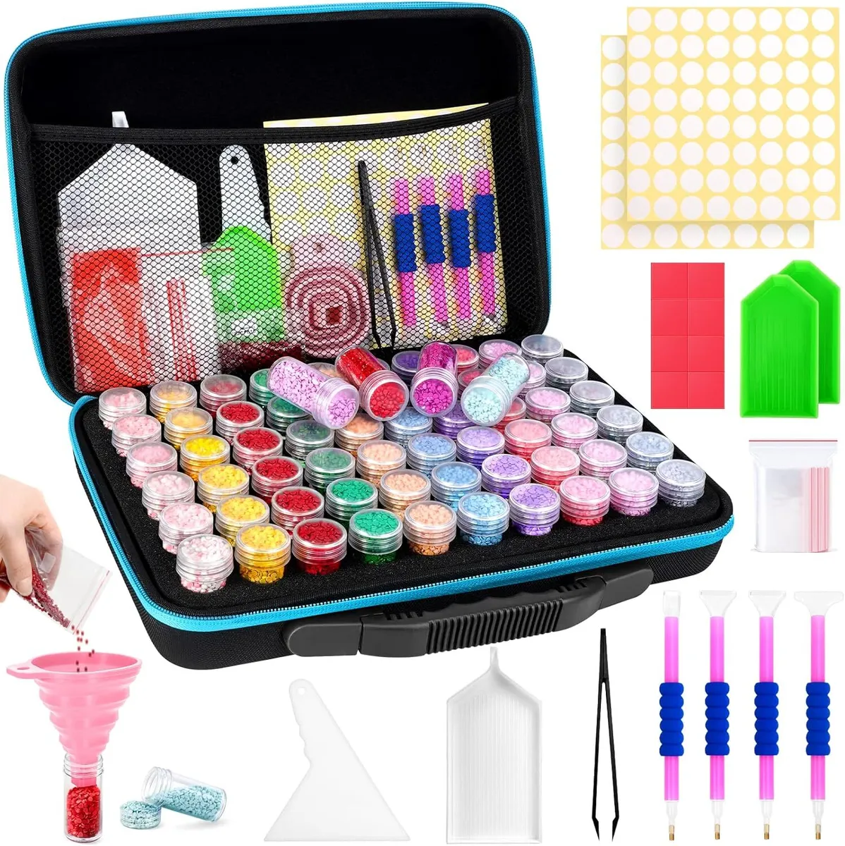 Diamond Painting Storage Containers, 60 Slots Diamond Art Accessories and  Tools