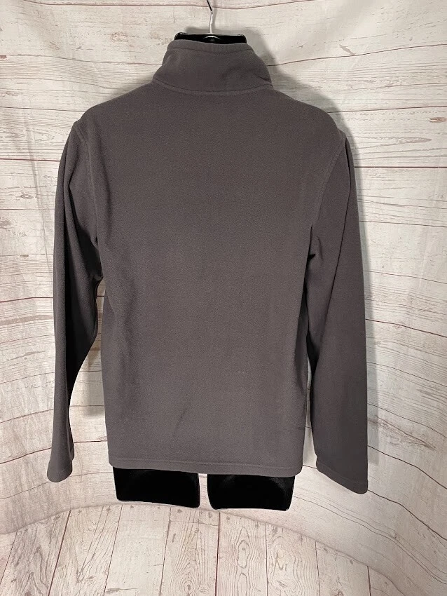 Chaqueta polar gris oscuro con cremallera completa TEK GEAR para hombre talla M mediana Foto 3 de 4