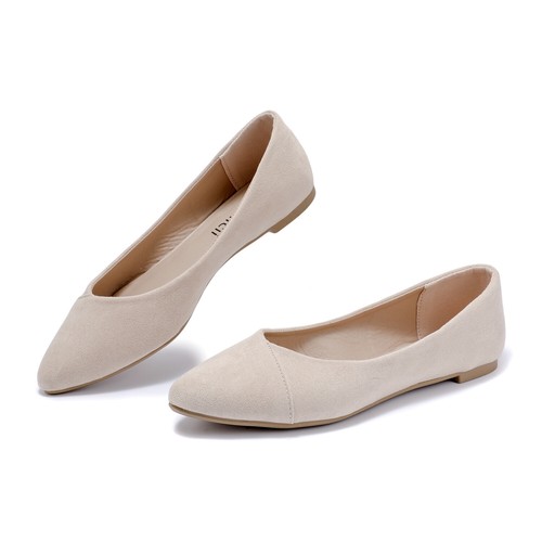 cociicii Women's Ballet Flats Classic Round Toe Pointy Toe Dress Shoes Casual - 第 13/18 張圖片