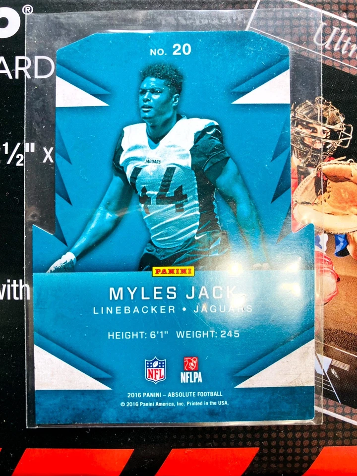 2016 Absolute Rookie Roundup Jacksonville Jaguars Football v762  #20 Myles Jack - Image 2 of 2