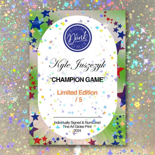Kyle Juszczyk Holographic Champion Game Sketch Card Limited 1/5 Dr. Dunk Signed - Picture 2 of 2