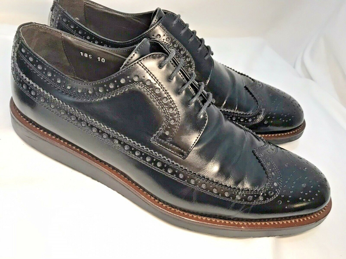 TO BOOT NEW YORK ADAM DERRICK Long Wingtip Black Leather 