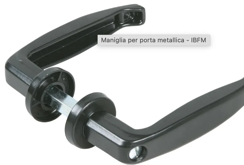 Paire De Poignées De Porte Anciennes En Aluminium – Finition Argenté, état D'usage