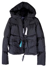 Armani Black Ladies Coat Cropped Down Jacket 5naaz For Women - Size 8