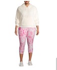 Terra & Sky Plus Size Soft  Pink Tie Dyed Capris  Leggings 3X (24W-26W) NWT — photo 3