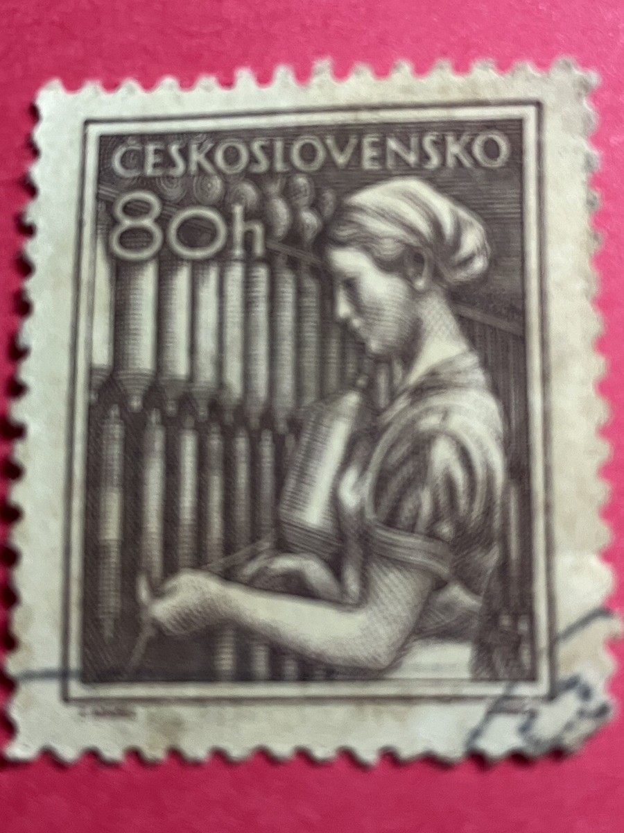 80h Ceskoslovensko Postage Stamp 1954 Mill Girl | eBay