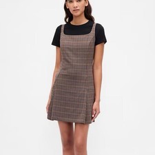 Gap Women's Square-Neck Pleated Mini Dress Size Medium