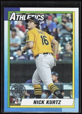 Nick Kurtz 2025 Topps Update - 1990 Topps Baseball Anniversary U90-17 Athletics