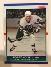 Bobby Holik ROOKIE CARD 1990-91 Score Young Superstars #10T (RC)