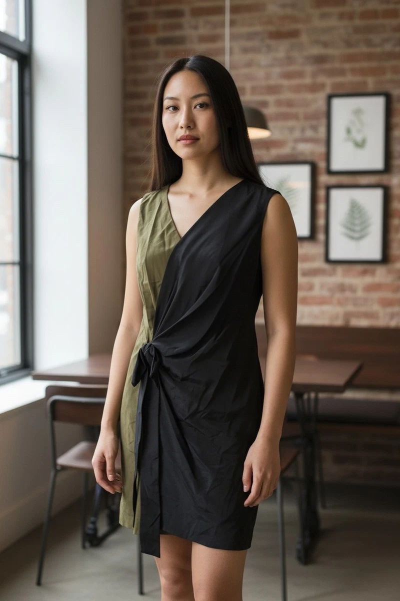 robert rodriguez cocktail dresses ROBERT RODRIGUEZ Size 2 Blue Cotton / Polyester V-Neck Sheath Cocktail Dress
