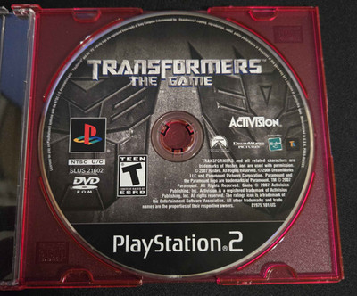 Transformers: The Game (Playstation 2, PS2) Disc Only, Tested 