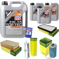 Mann Inspektionspaket 8L Liqui Moly Top Tec 4200 5W-30 FüR BMW 7Er E32 750Iil