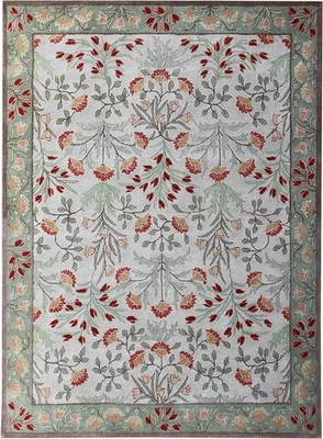 Hand-Tufted Multicolor Traditional Wool Area Rug Handmade Carpet & Rug